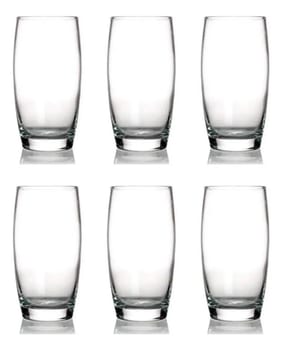 Kit 6 Copos Oca Nadir 300ml Vidro para Água e Suco