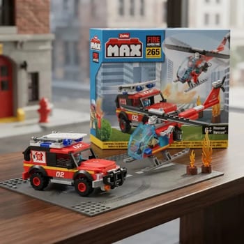 Blocos De Montar Max City Fire Rescue 265 Peças