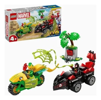 Conjunto De Montar Marvel Perseguição De Spin E Electro Lego