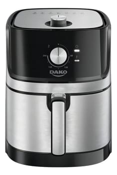 Fritadeira Air Fryer Dako 5 Litros Preto/inox Com Painel Analógico E Potência De 1700w