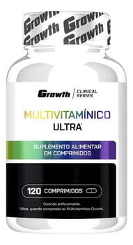 Multivitamínico Ultra 120 Comp - Growth Supplements Sabor Sem Sabor