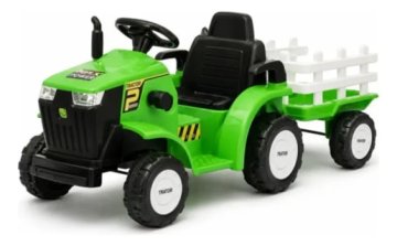 Trator Elétrico Infantil 12v Power Farmer Xr Verde Bang Toys