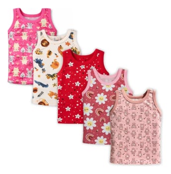 Kit 5 Pçs Camiseta Regata Infantil 0 A 3 Anos Algodão Menino