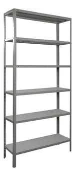Estante Armário Prateleira de Aço 6 Bandejas Organizador Galvanizada Suporta 150kg 190cm x 90cm x 28cm