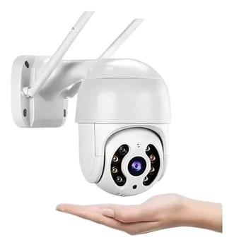 Câmera Externa Wifi Ip Prova D'água Infravermelho Hd Cor Branco