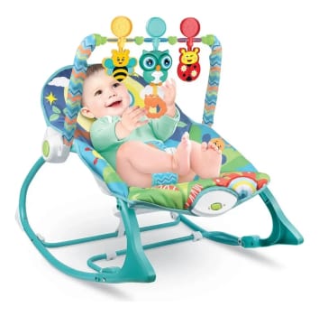 Cadeira de Descanso e Balanço Funtime 18kgs Coruja Maxi Baby