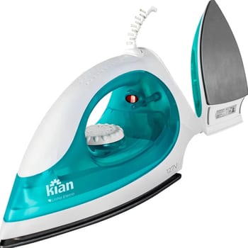 Ferro de Passar a Seco Kian FP100 1300W com Base Antiaderente e Controle de Temperatura