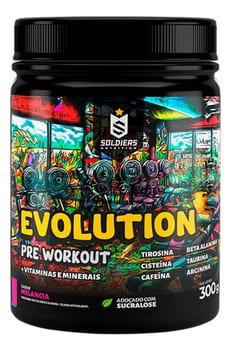 Suplemento Soldiers Nutrition Evolution en pó sabor melancia x 300g