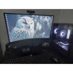 Monitor Gamer Curvo Samsung Odyssey G5 QHD 165Hz 1ms HDR10 Frete Grátis