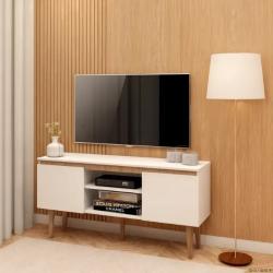 Rack Branco Para Sala - Estante Moderna E Compacta Branco