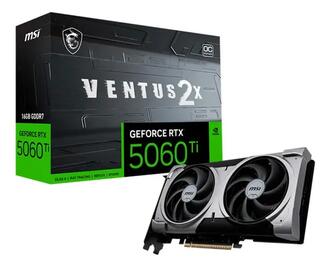 Placa De Video MSI Geforce RTX 5060 Ti Ventus 2x Oc Black Plus 16gb