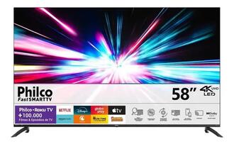 Smart Tv Philco 58 P58vik 4k Uhd Led Roku Dolby Audio Wi-fi Hdr10 v