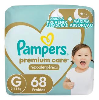 Fralda Pampers Premium Care G 60 unidades