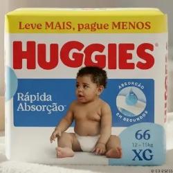 Fralda Huggies Rápida Absorção XG com 66 Unidades