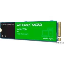 Ssd 2tb M.2 2280 Nvme Pcie Gen3 Western Digital Wd Green Sn350 Wds200t3g0c Velocidade De Leitura Até 3200mb/s Cor Verde Disco Sólido Interno
