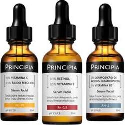 Principia Kit C/3 Séruns Vitamina C Retinol Hialurônicos