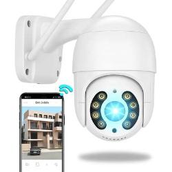 Câmera Ip A8 App Icsee Infravermelho Prova D água Externa Wifi Hd Cor Branco