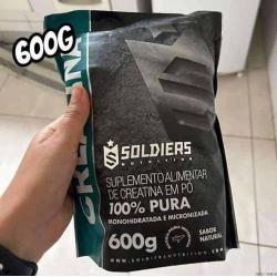 Creatina 600g Suplemento Monohidratada em pó 100% Pura - Soldiers Nutrition Frete Grátis