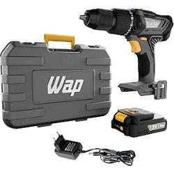 Parafusadeira E Furadeira De Impacto Wap K21 Id03 Sem Fio Com Maleta Organizadora Bivolt