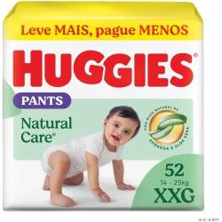 Fralda Huggies Pants Premium Natural Care XXG com 52 Unidades
