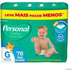 Fralda Personal Protect Sec G com 78 Unidades