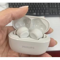 Fone de ouvido sem fio TWS Philips TAT1109WT/00 na cor branca, com bluetooth, microfone, tecnologia IPX4 Frete Grátis