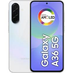 Smartphone Samsung Galaxy A36 5G 128GB 6GB RAM Câmera Tripla de até 50MP Selfie de 12MP IP67 Super AMOLED 6.7 NFC Recursos AI Android e Segurança Snapdragon - Branco