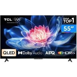Smart Tv Tcl 55 Polegadas Qled 4k T6c Wifi Bluetooth Google Tv Tela Hva E Hdr10 55t6c