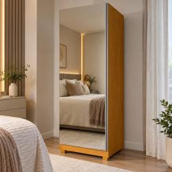 Sapateira 1 Porta Espelhada Gold 100% Mdf Wt