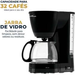 Cafeteira Britânia Bcf32c 32 Cafés 1,2l Preto