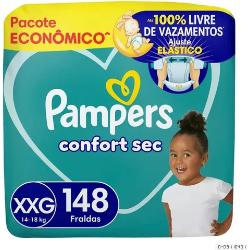 Fralda Pampers Confort Sec XXG 148 Unidades