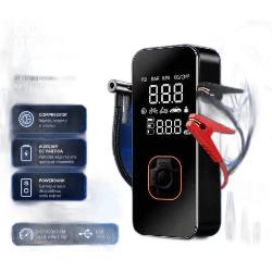 Regional Bomba Elétrica Portátil Digital Para Encher Pneu De Carro Moto Bicicleta Inflador Automotivo Cor Preto