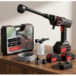 Lavadora de Alta Pressão Portátil LUMEKA XCQ-011 Bateria 21V 550W Frete Grátis