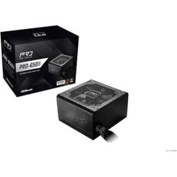 Fonte ASRock Pro-650B 650W Atx 80 Plus Bronze Pfc Ativo Bivolt