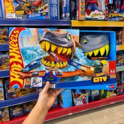 Hot Wheels Pista City Shark Chompbeach Tubarão