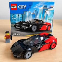 City Supercarro Elétrico e Minifigura 60486 (109 Peças) Frete Grátis