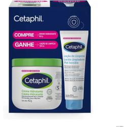 Kit Cetaphil Creme Hidratante 453g Loção de Limpeza 100ml