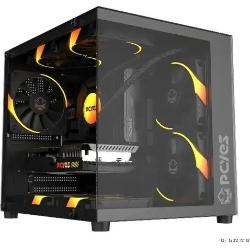 Gabinete Gamer Pcyes Forcefield Mini Black Vulcan Gffmnbv