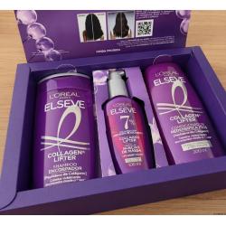 Kit L Oréal Paris Elseve Collagen Lifter: Shampoo 400ml Condicionador 400ml Sérum 100ml