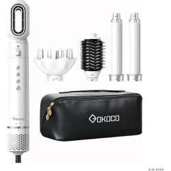 Secador De Cabelo Gd031 Com 5 Em 1 Escova Hot Air Styler Branco