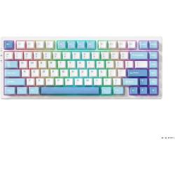 Teclado Mecânico Sem Fio MCHOSE G75 Pro, Branco e Azul por R$323,99