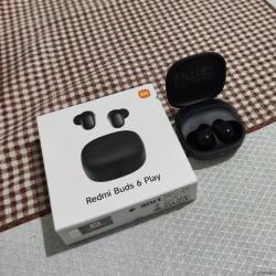 Fone de Ouvido Bluetooth Xiaomi Redmi Buds 6 Play M2420E1 Preto Frete Grátis